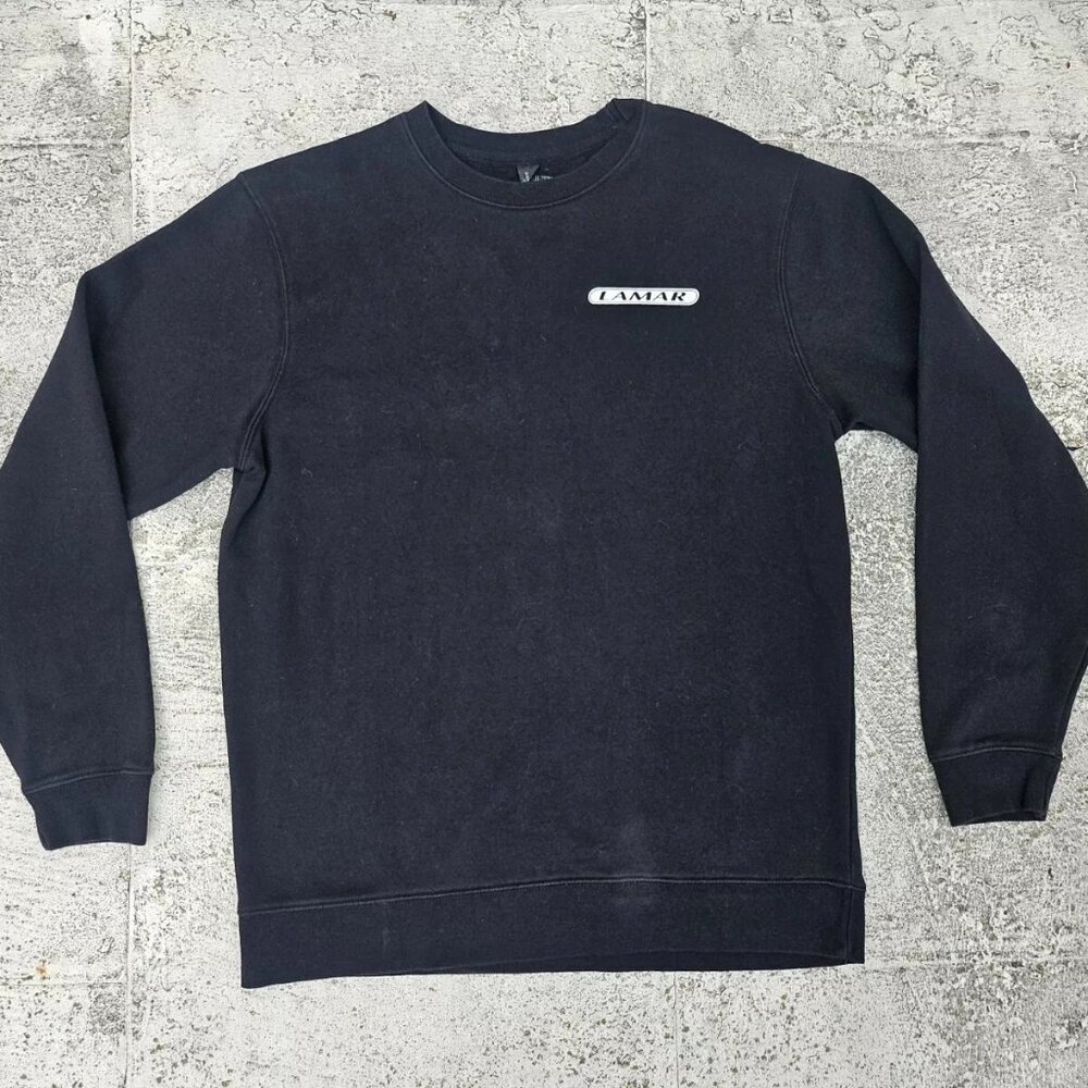 District V.I.T. ™ Fleece Men Crew Shirt Long Sleeve Black Sweat Shirt Size L